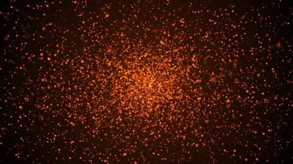 Hot Particles Abstract Background