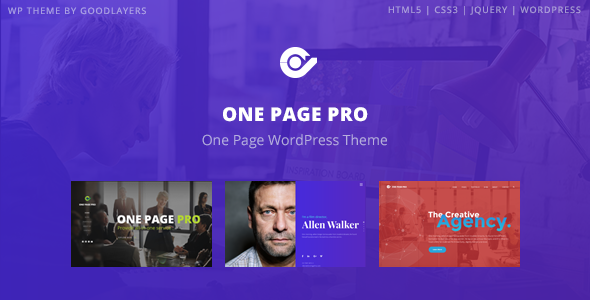 One Page Pro - uniwersalny WordPress