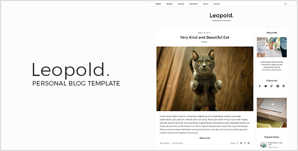 Leopold - Personal Blog Template