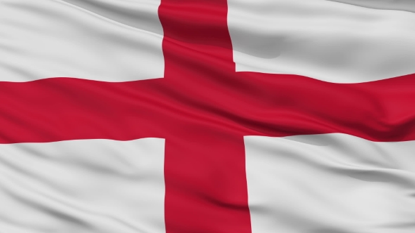 England Religious  Waving Flag