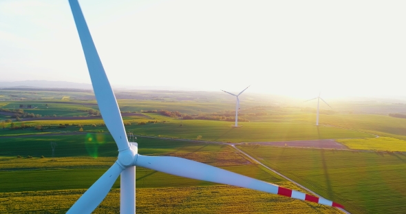 Windmill Turbines, Wind Reneval Energy Turbines