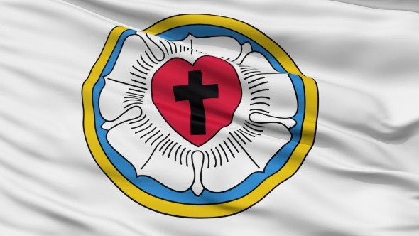 Lutheran Religious  Waving Flag