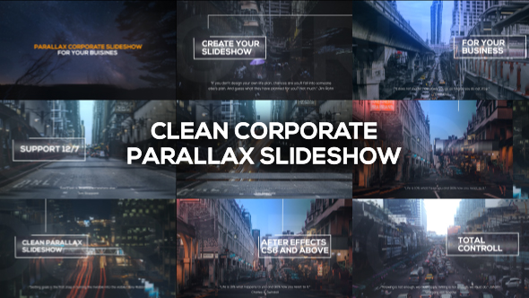 Clean Corporate Parallax Slideshow alt