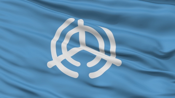 Oita Capital City  Waving Flag