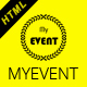 MyEvent- The Upcoming Event HTML5 Responsive Template - ThemeForest Item for Sale