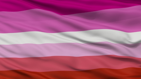 Lesbian Pride  Waving Flag