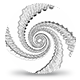 Sketch Spiral Loop - Dragon Skin Black & White - VideoHive Item for Sale