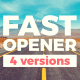 Fast Typograhy Opener - VideoHive Item for Sale