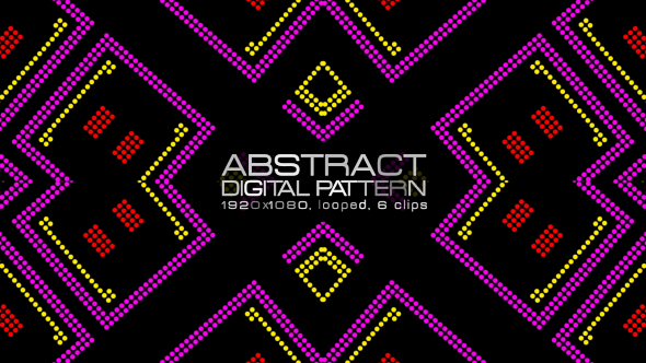 Abstract Digital Pattern VJ Pack