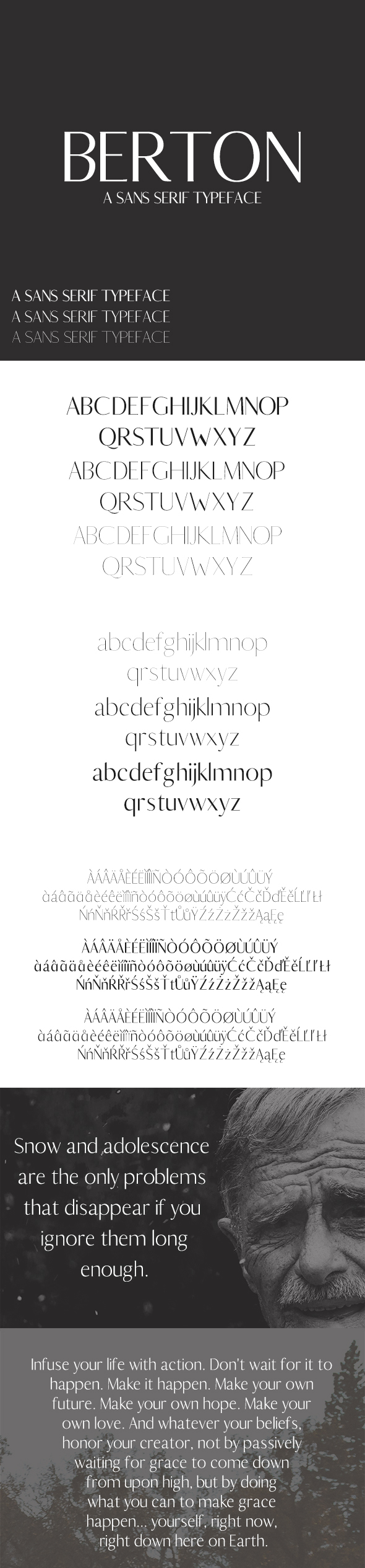 Berton Sans Serif Typeface