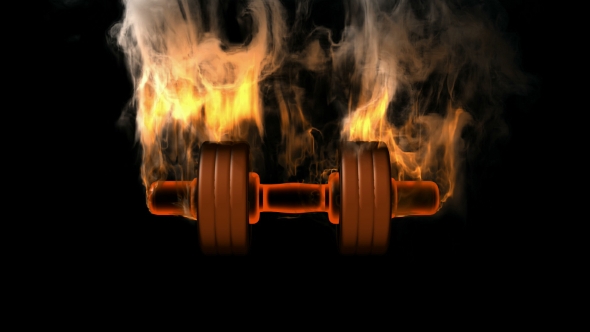Burning Dumbbell alt