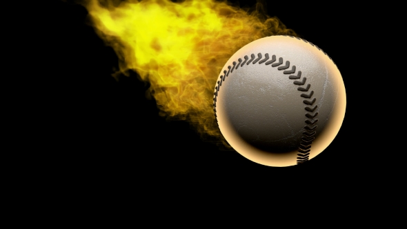 Burning Baseball Ball alt