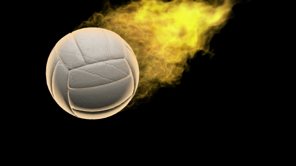Burning Volleyball Ball alt