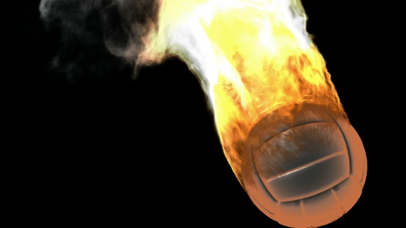 Burning Volleyball Ball alt