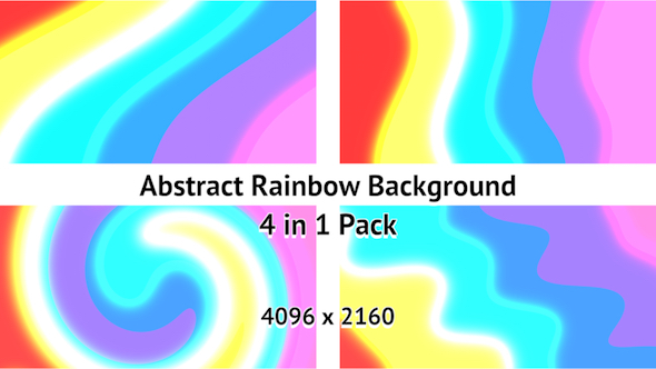 4K Abstract Rainbow Background Pack