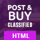 Post and Buy - Classified Ads HTML Template - ThemeForest Item for Sale