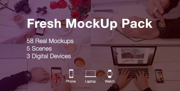 Fresh Mockups Pack