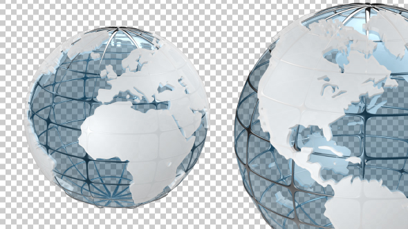 Transparent Earth Globe alt