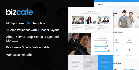 Bizcafe Corporate HTML Template