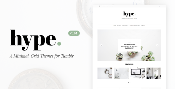 Hype | Motyw minimalnej siatki Tumblr