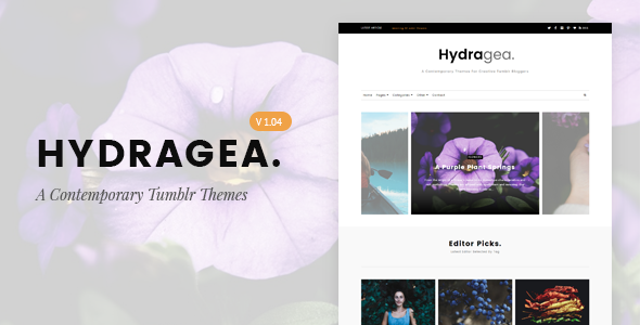 Hydragea | A Contemporary Tumblr Theme