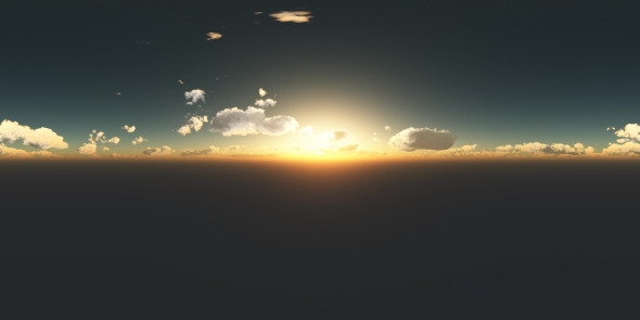 Clouds  at Sunset in Virtual Reality