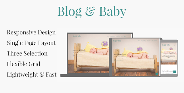 Blog & Baby - Responsive HTML Template For Baby Blogs