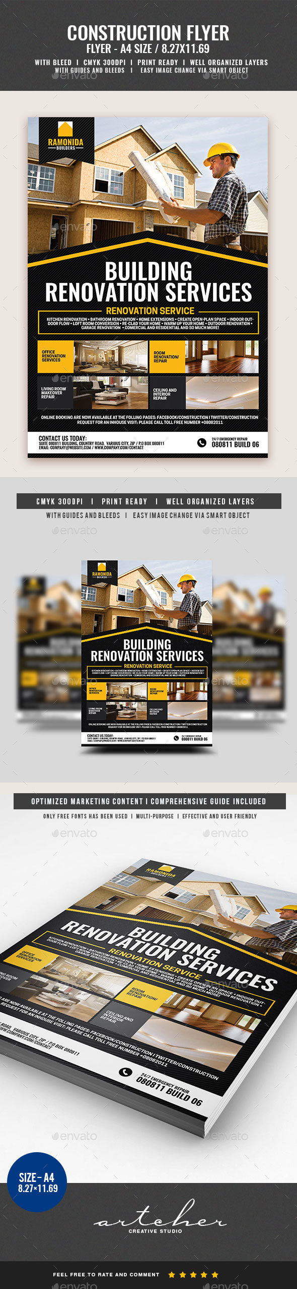 Home Renovation Service Flyer