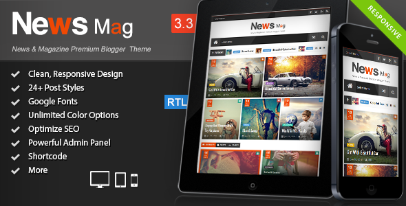 News Mag - Responsive Magazine Blogger Szablon