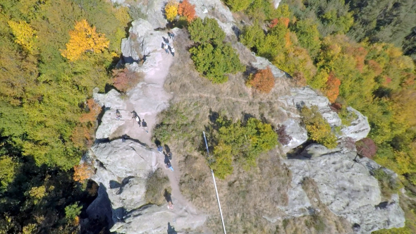 Aerial View of Belintash Plateau in Bulgaria 