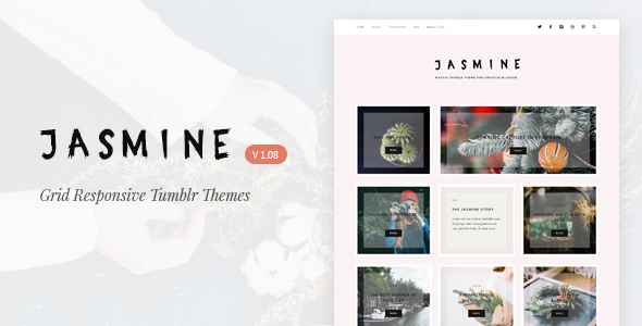 Jasmine | Grid Responsive Tumblr Theme