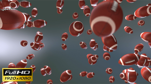 Flying American Footbal Loop Background alt