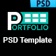 PORTFOLIO One Page PSD Template - ThemeForest Item for Sale