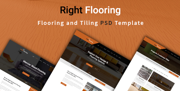 Flooring and Tiling PSD Template