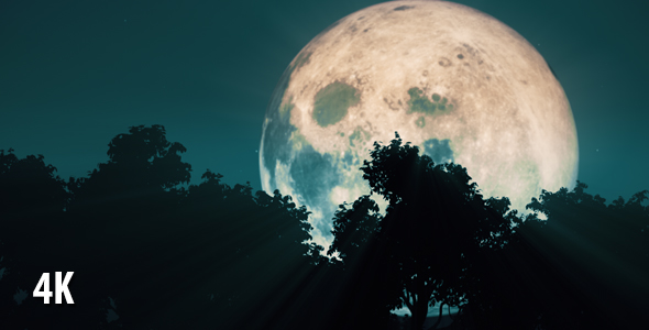 Yellow Shining Moon Background alt