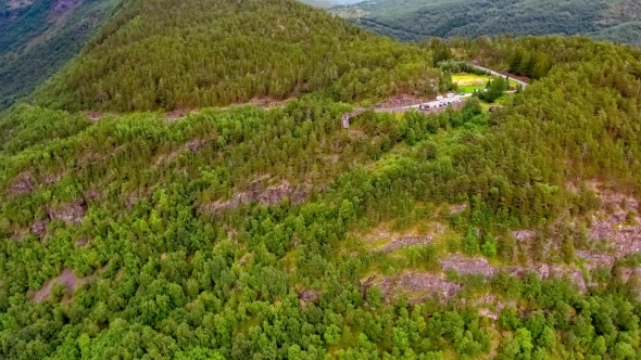 Stegastein Lookout Beautiful Nature Norway.