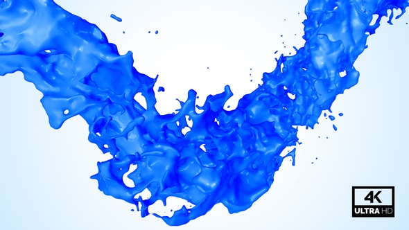 Twisted Blue Paint Splash V3