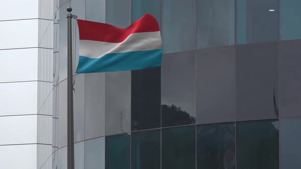 Luxemburg Flag Background 4K