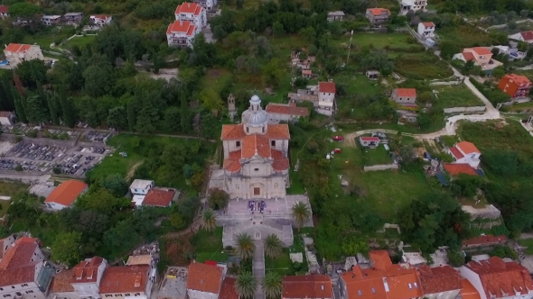 Aerial Photography of an Ancient Church