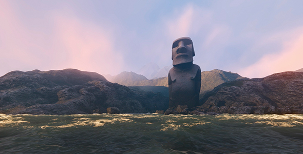 Monumental Statue On The Island alt