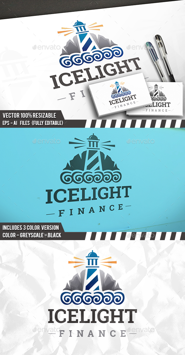 Iceberg Lighthouse Logo