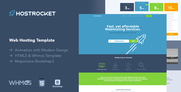 Hostrocket WHMCS & HTML Template