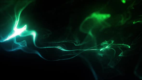 Glowing Colorful Particles Background