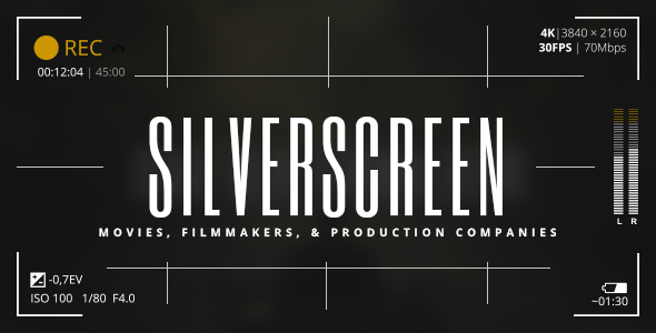 Silverscreen - motyw dla filmów, twórców filmów i firm produkcyjnych