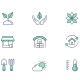 Gardening vector line icon set - GraphicRiver Item for Sale