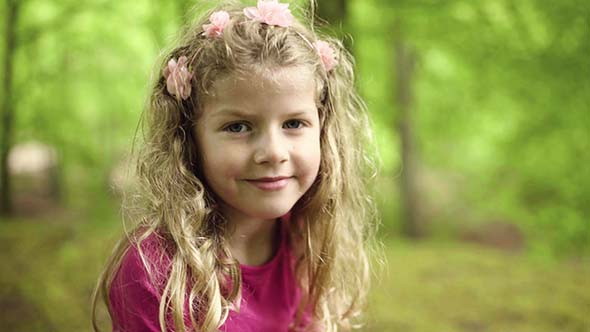 Portrait Of Smiling Little Girl