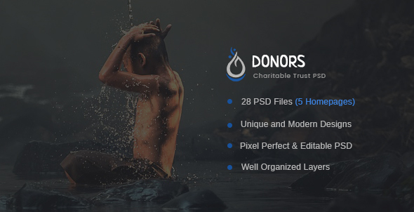 Donors - Multipurpose Non-profit PSD Template