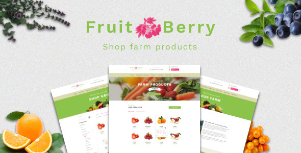 Fruit & Berry – PSD Template