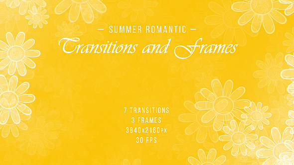 Summer Romantic Transitions and Frames