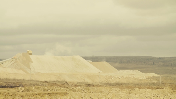 Truck Working in a Quarry